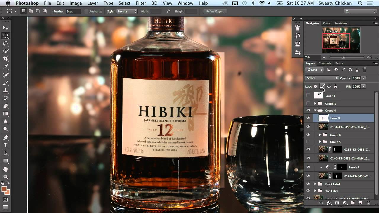 How to Create Realistic Bottle Reflections in Photoshop (Commercial Beverage Retouching Breakdown)
