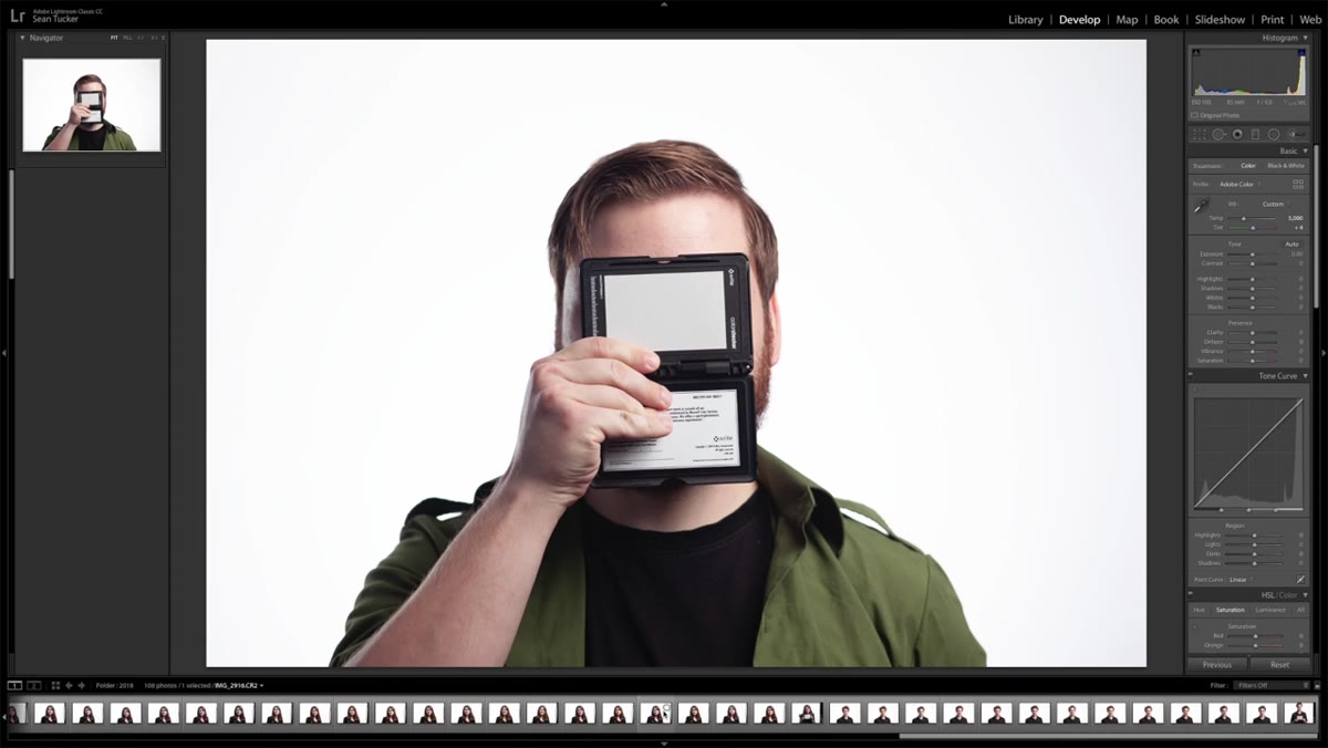 Sync dialog box open with White Balance and Process Version checked
