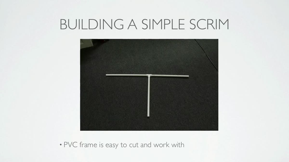 Finished PVC frame with diffusion material laid flat on table