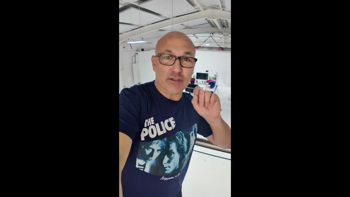 Karl explaining the Maxell recreation concept with wires and wind machine