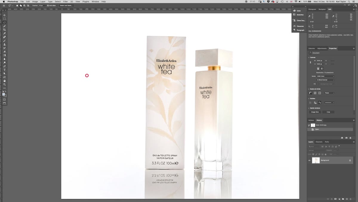 Two leaning skincare products on white reflective background