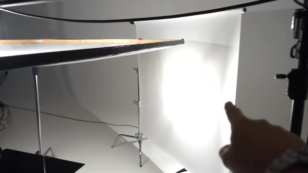 Pico light with projection lens and aperture blades on set