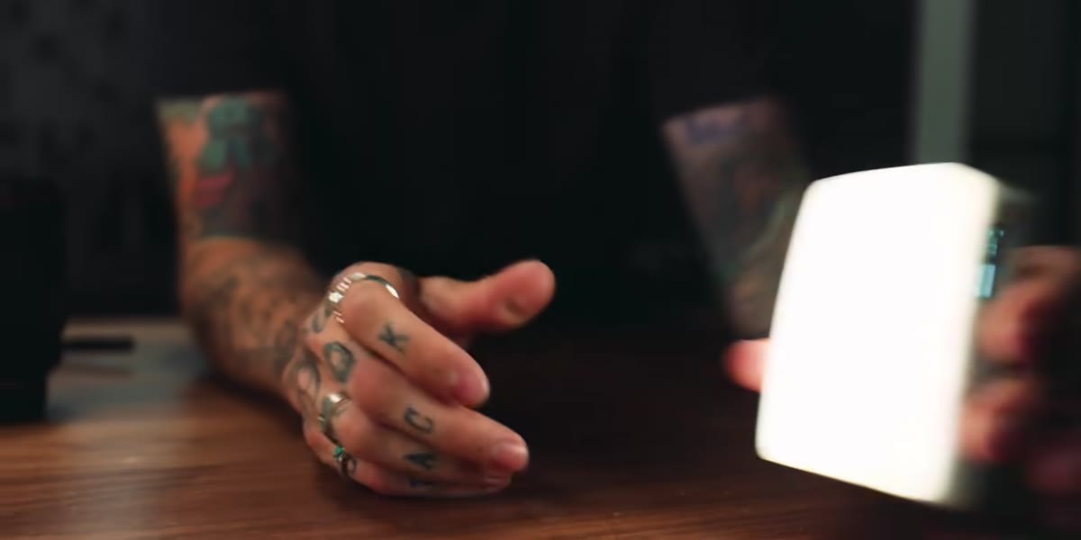 Diffuser placed over light source to soften output