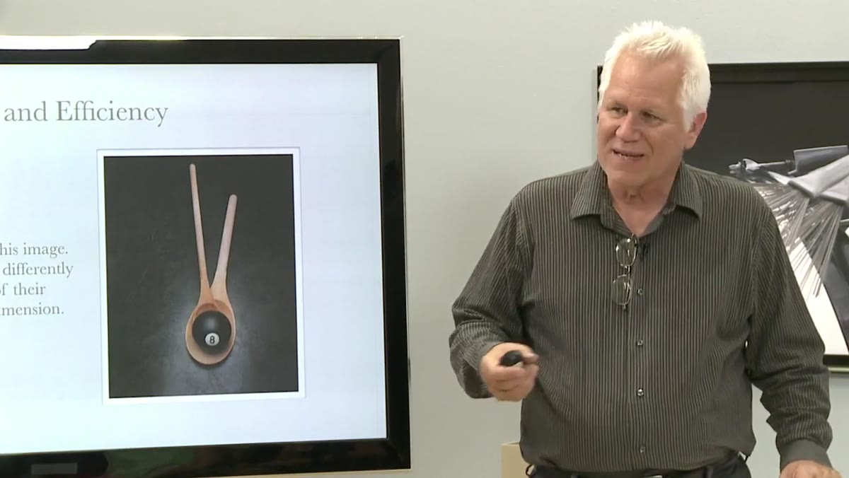 Subject showing how highlights and shadows reveal shape and texture