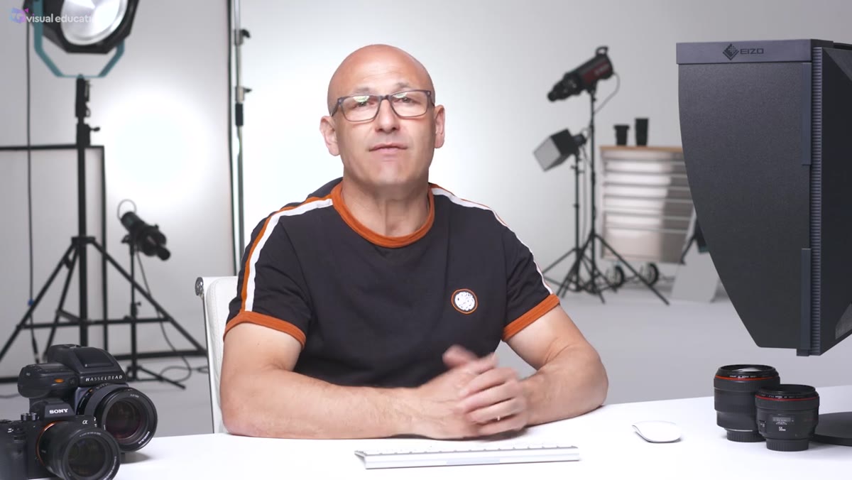 Lighting theory topics listed: inverse square law, modifiers, flash power