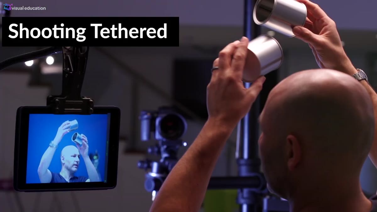 Studio space setup and tethered shooting mentioned